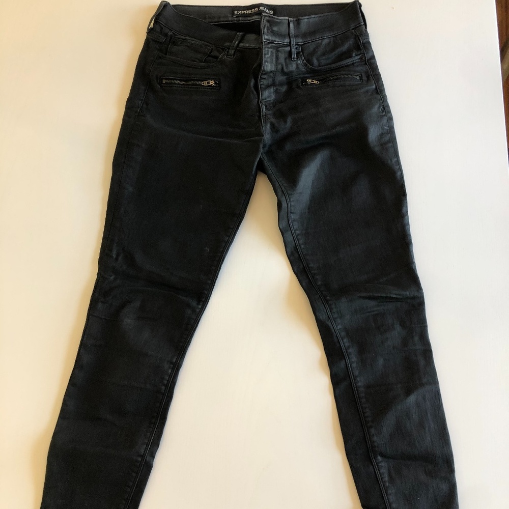 Express Jeans Ankle Liquid Legging Size 6